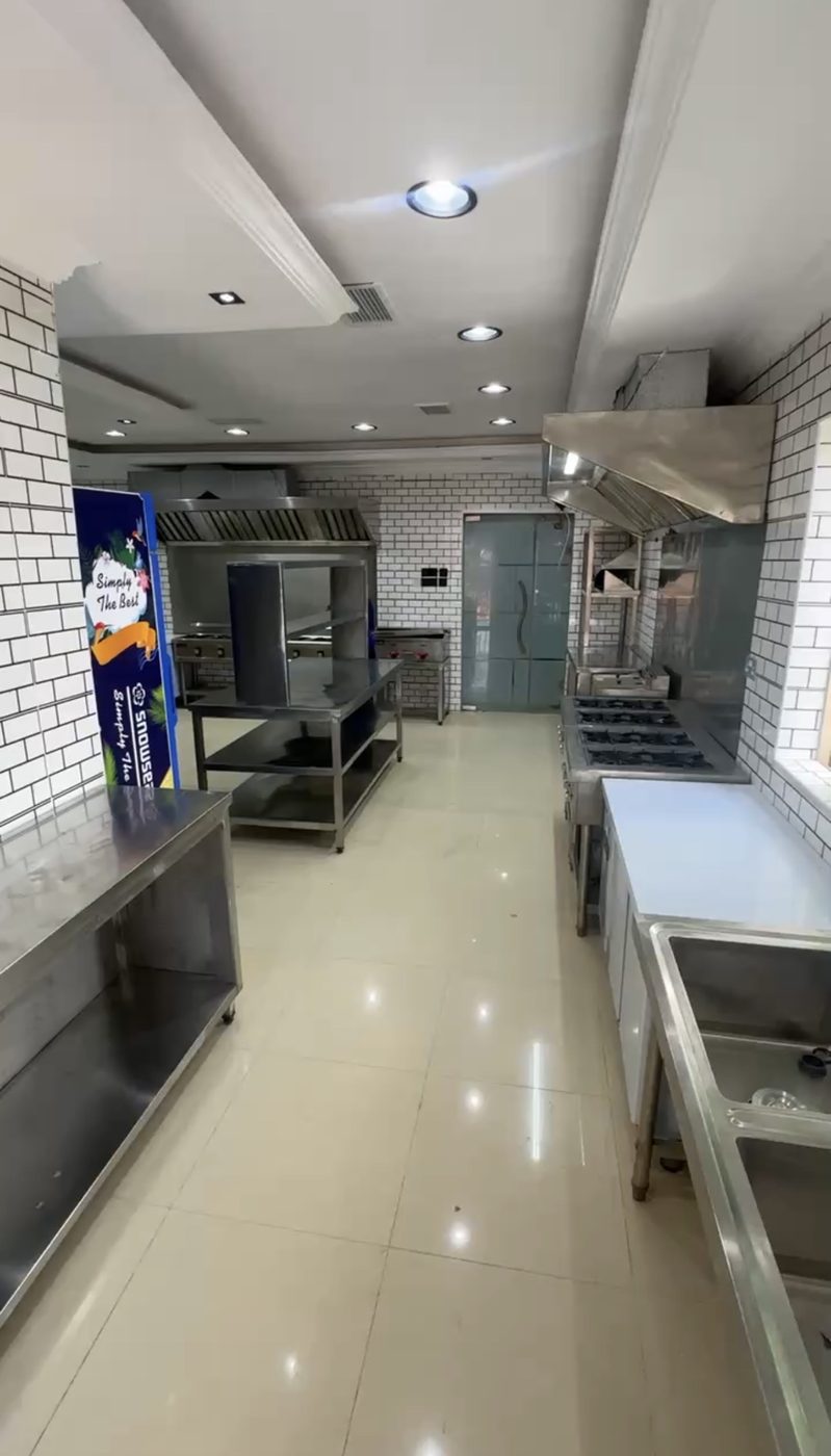 Ajebo Chops kitchen before opening